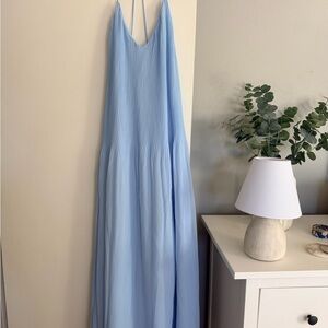 Elegant Blue Maxi Dress